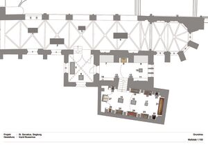 Grundriss der Schatzkammer Sankt Servatius Siegburg